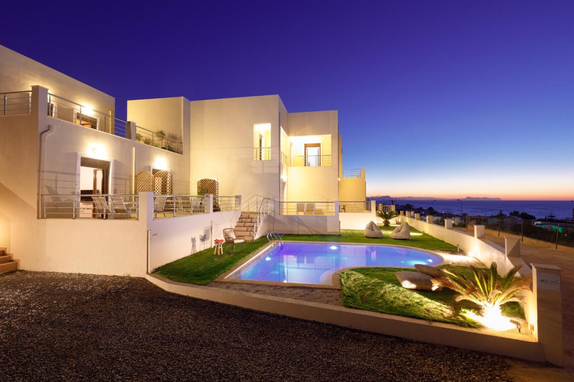 "Peach" - Sea View Maisonette By Sky Hill Resorts Pangalohóri Kültér fotó