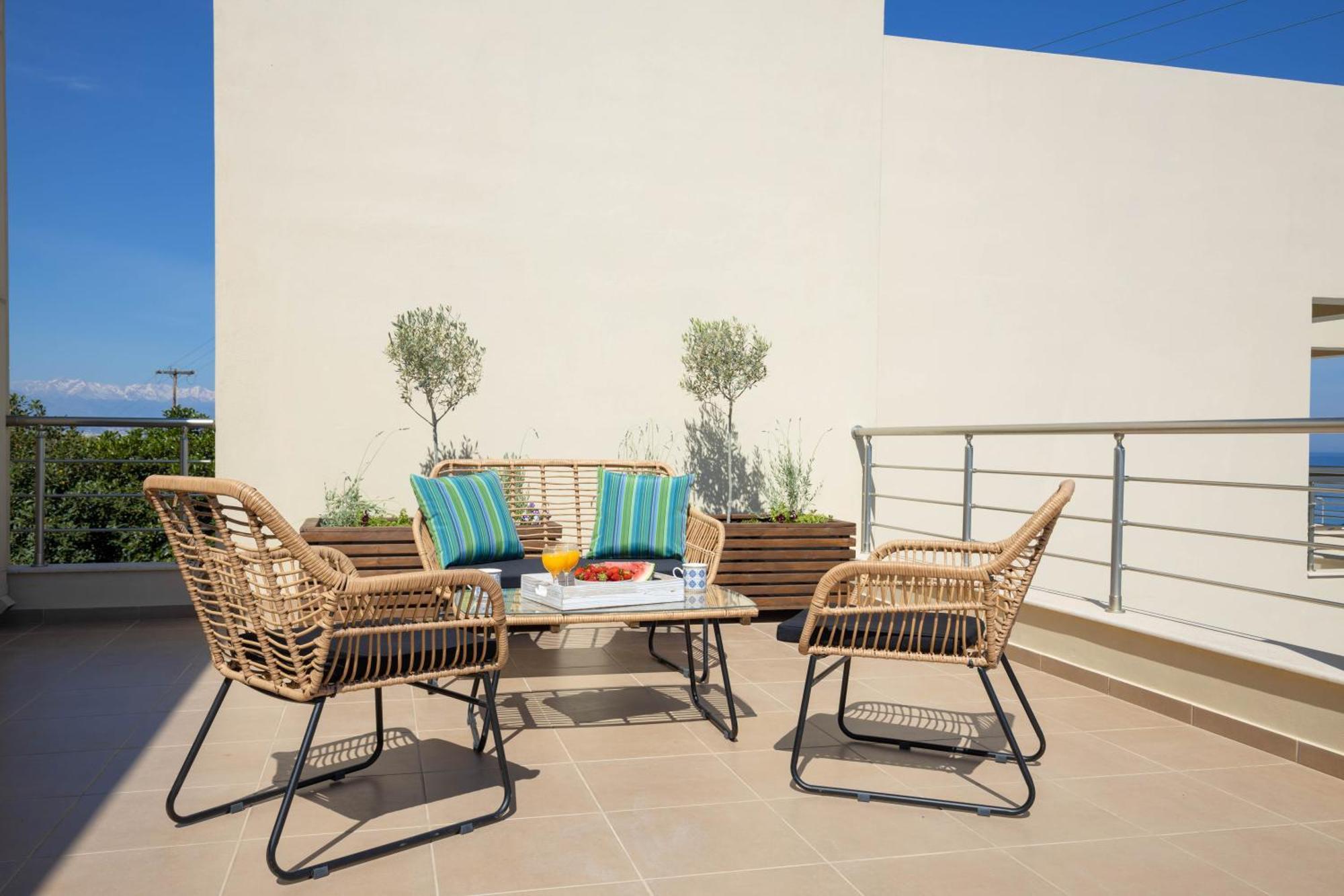 "Peach" - Sea View Maisonette By Sky Hill Resorts Pangalohóri Kültér fotó