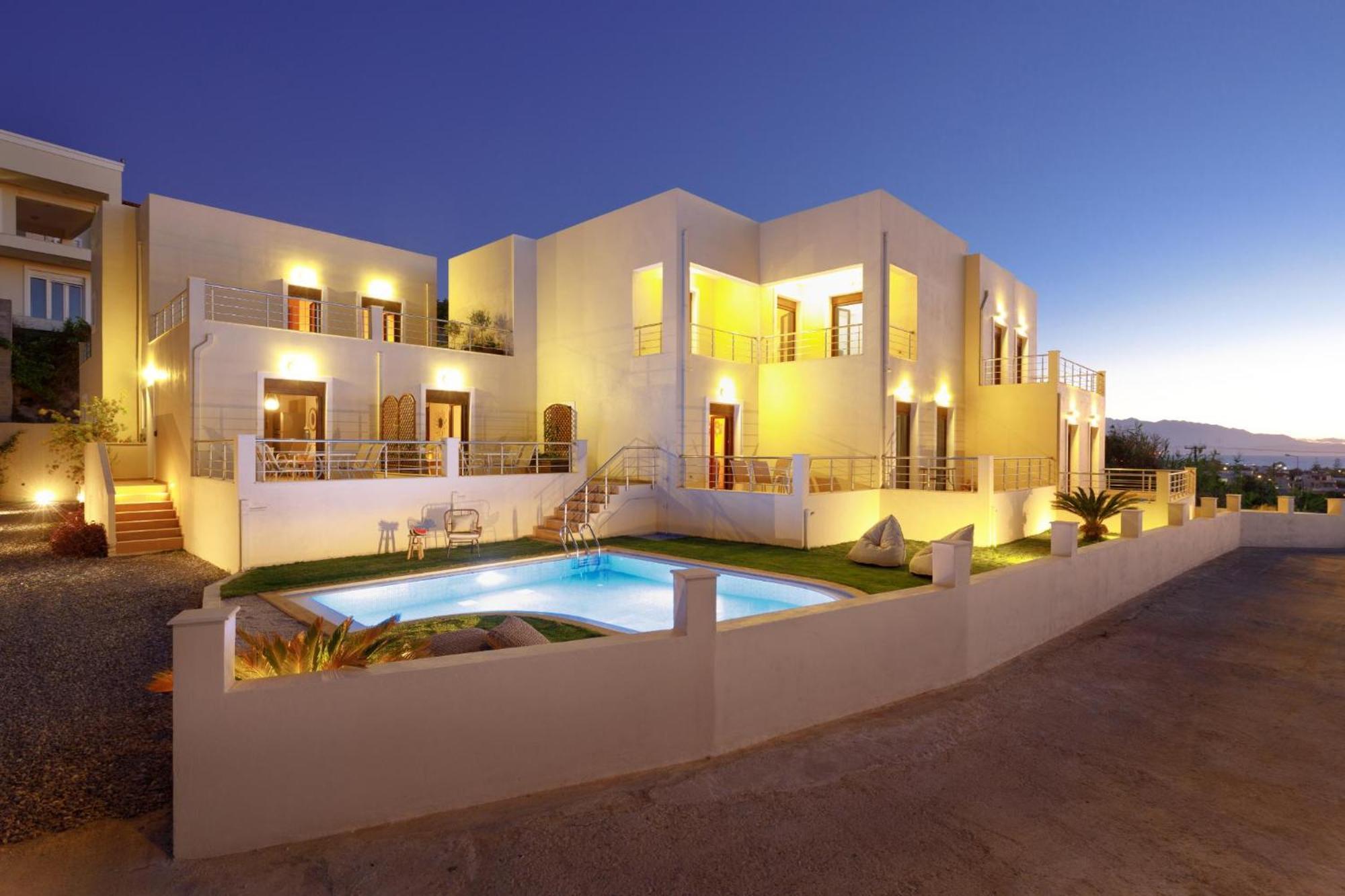 "Peach" - Sea View Maisonette By Sky Hill Resorts Pangalohóri Kültér fotó